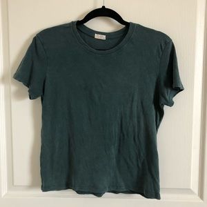 Brandy Melville | forest green stone washed tee
